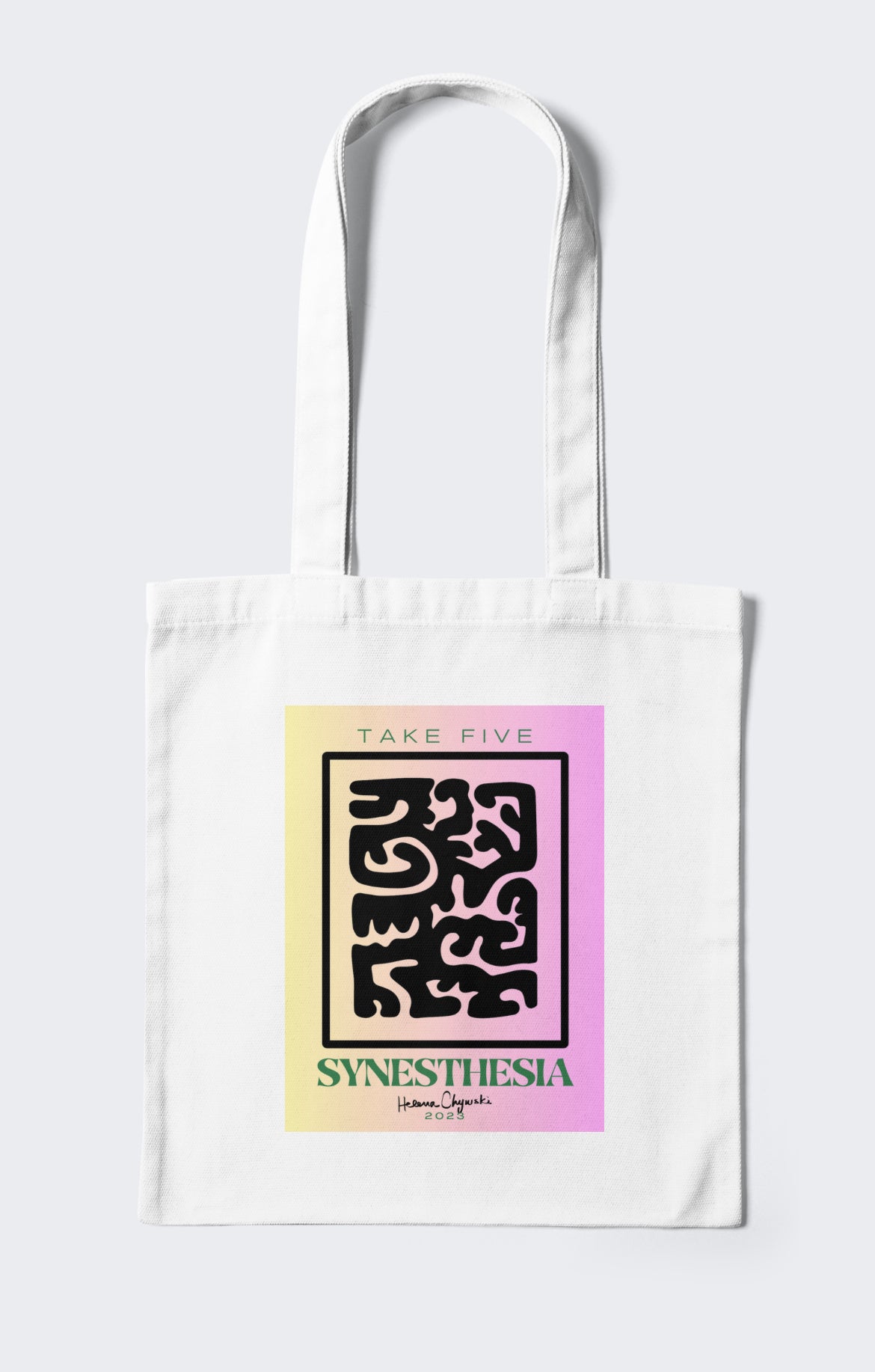 Take Five Tote Bag (WHITE)