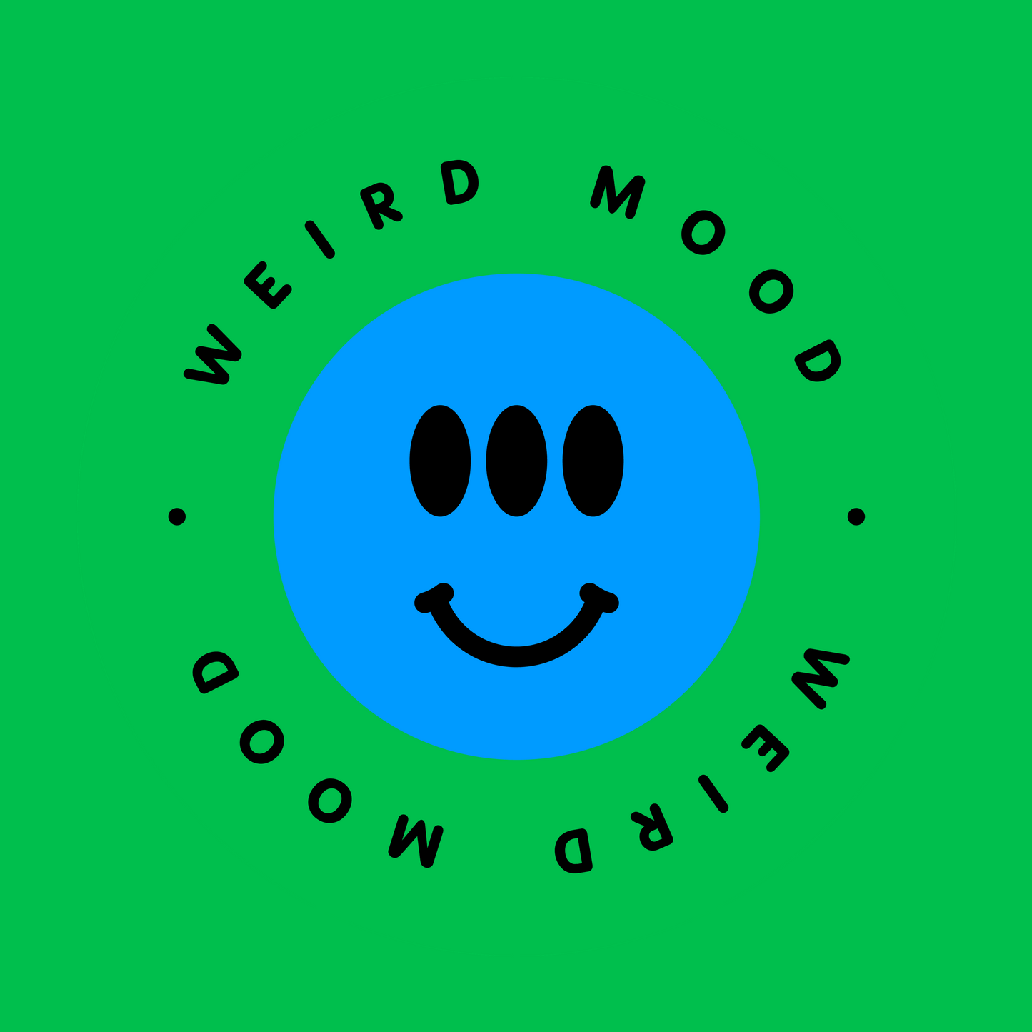 Weird Mood 4 INCH STICKER