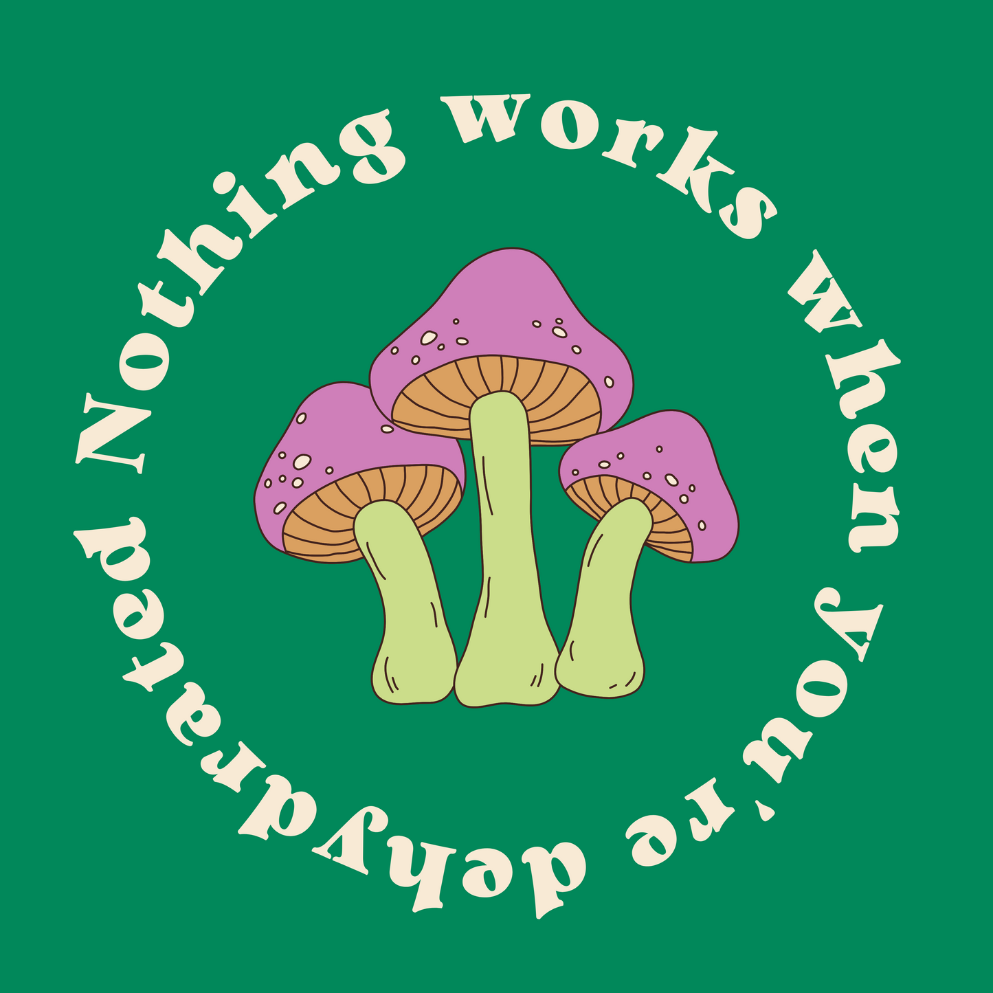 Dehydrated 4 INCH STICKER