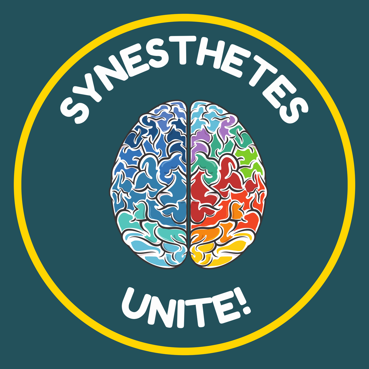 SYNESTHETES UNITE 4 INCH STICKER