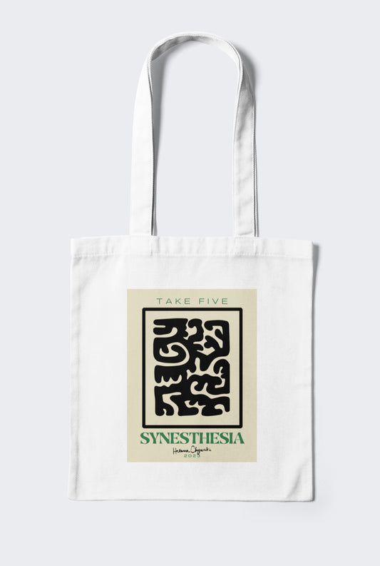 Take Five Tote Bag (WHITE)