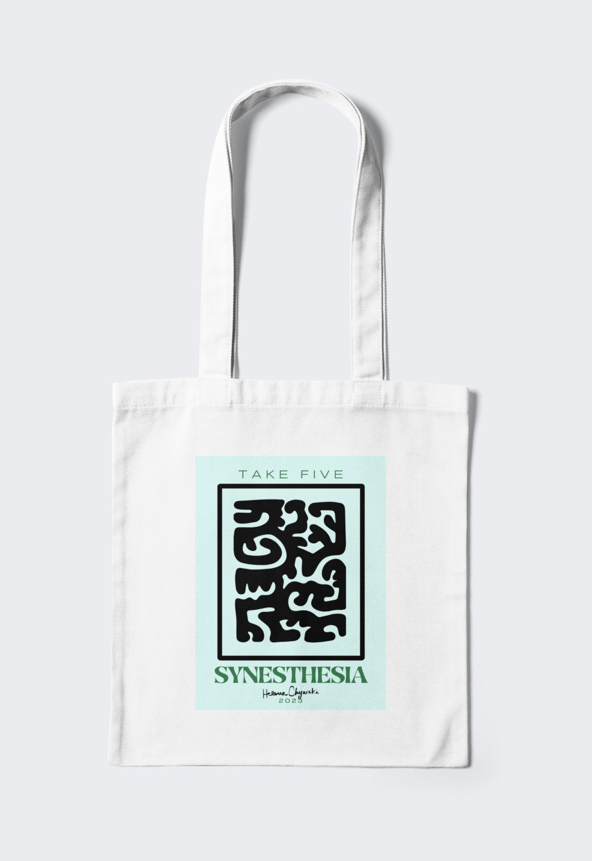 Take Five Tote Bag (WHITE)