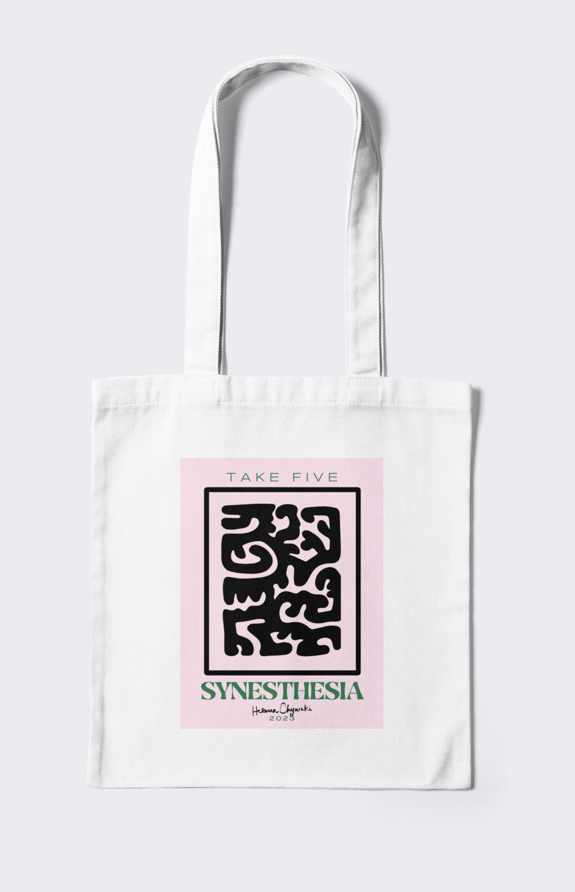 Take Five Tote Bag (WHITE)